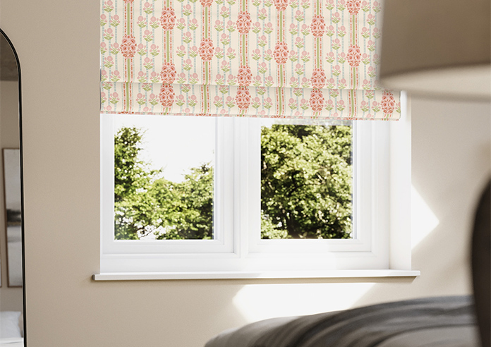 Petal & Block Jaipur Stripe, Dhara - Twist&Fit Roman Blind - Image 5